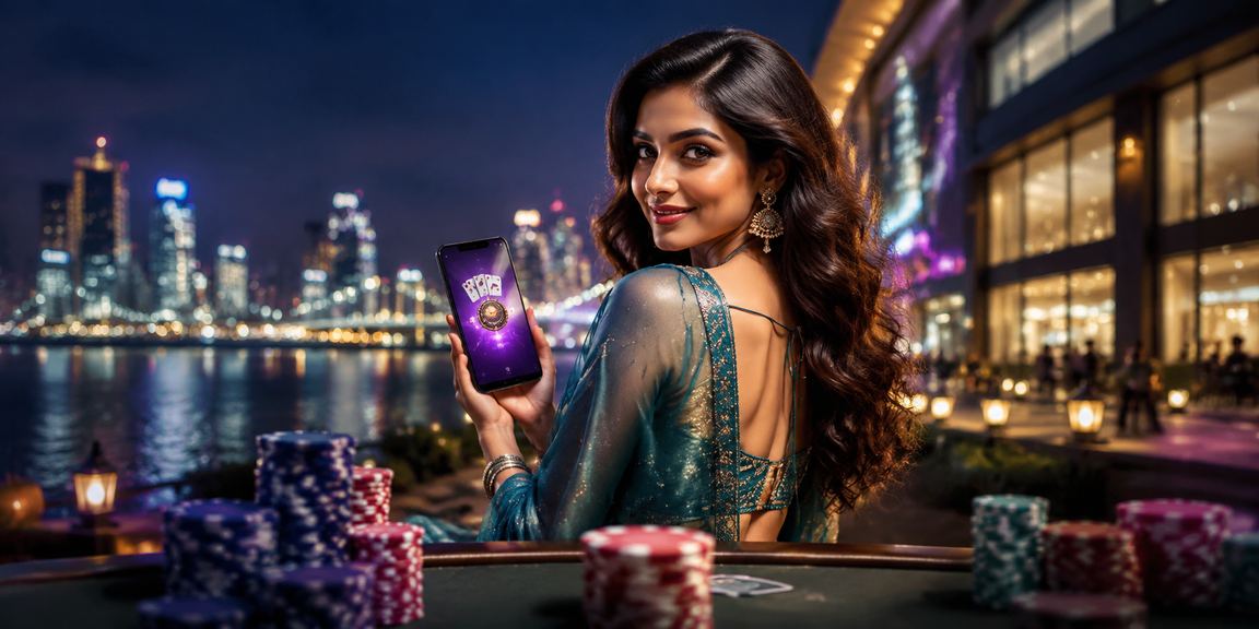Indian players enjoying a lively game of Teen Patti on mobile devices wearing traditional saree and jewelry